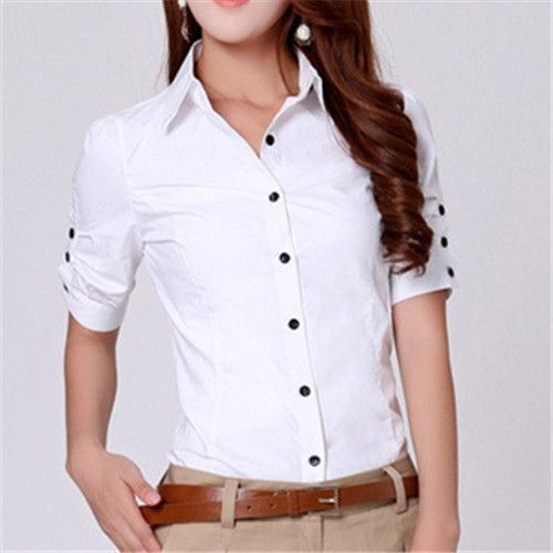 Ladies Plain White Shirts