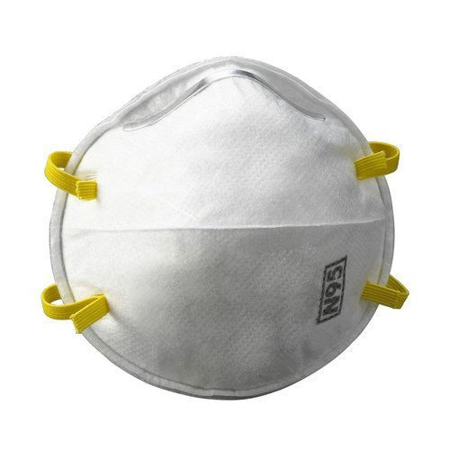 White N95 Face Mask with Nose Pin