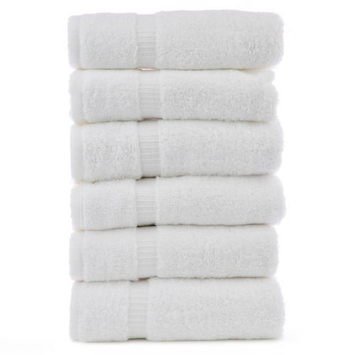 White Dobby Border Hand Towels