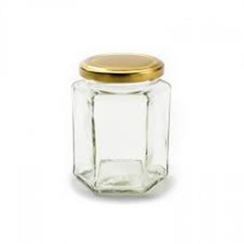 Fine Finish Empty Hexa Jar