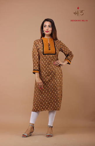 Mulicolor Lightweight Ladies Pintex Kurti