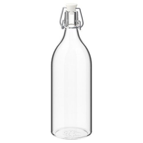 पारदर्शी ग्लास दूध की बोतल 