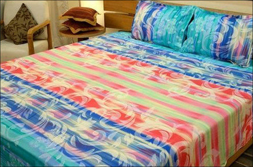 Multicolor Shrink Resistant Double Printed Bedsheets