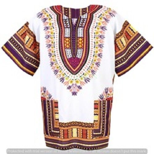 Various Colors Are Available Unisex Cotton Dashiki T Shirt