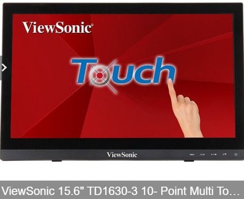 View Sonic 15.6 Inch Td1630 3 10 Point Multi Touch Display Monitor 16 Inch Application: Desktop