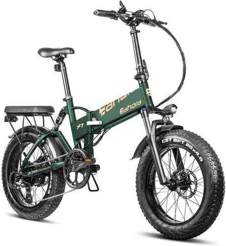 eAhora 500W 20 Inch Fat Tires Full Suspension Folding Electric