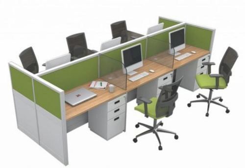 Multi Person Modular Office Workstation Carpenter Assembly