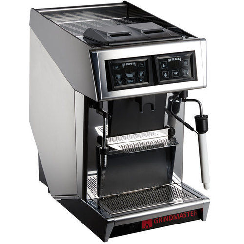 Black/Silver 1011-007 Pony Series Two Pod Super Automatic Espresso Machine A   120V Grindmaster