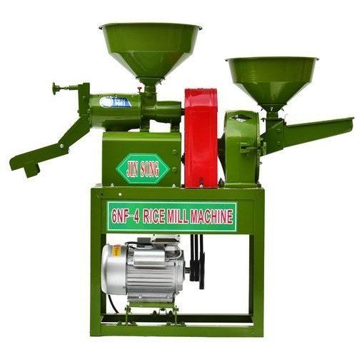 Automatic 3Hp Motor Power Mild Steel Combined Rice Mill With 200 To 250 Kg Per Hour Capacity