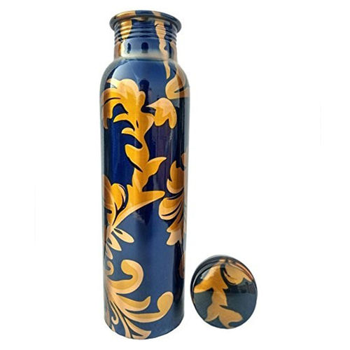 Golden Copper Printed Bottle