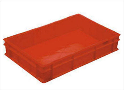 Blue Pp Orange Plastic Crate