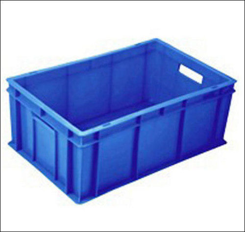 Plastic Rectangular Polypropylene Blue Crate