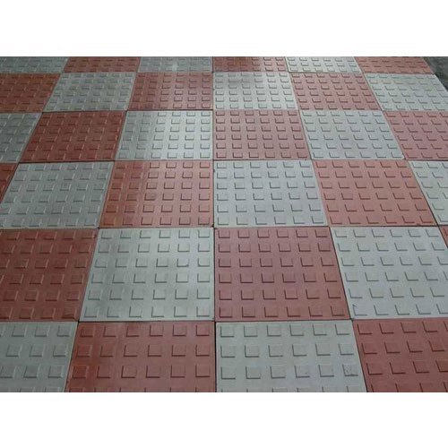  पहनने के लिए प्रतिरोधी लाल और सफेद चीनी मिट्टी के बरतन पार्किंग टाइल्स