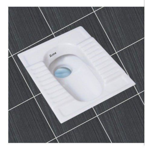 White Orissa Pan Toilet Seat Installation Type: Floor Mounted