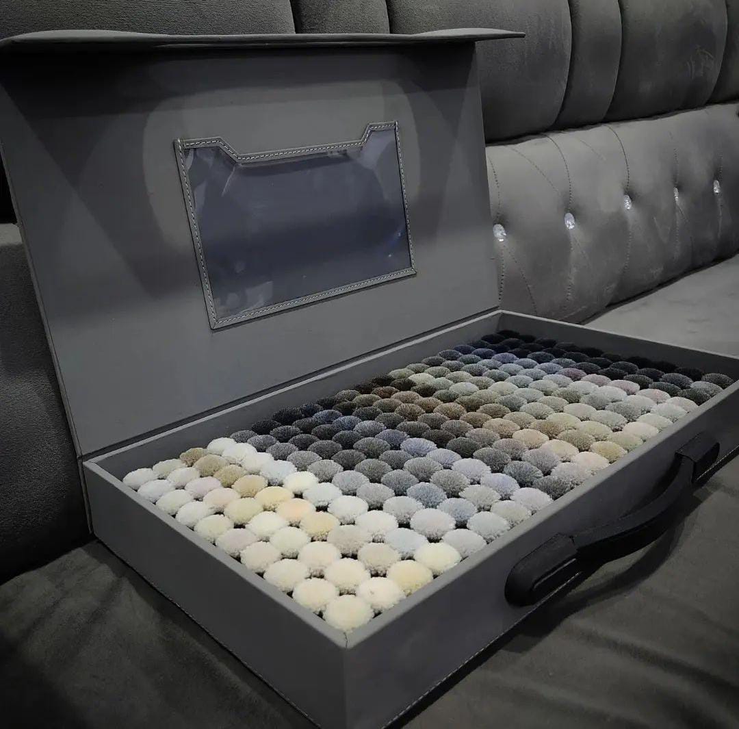 Black Sky 1200 Shades Wool Pom Box