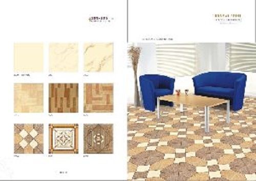 Various Colors Are Available Attractive Normal Print Proclain White Matt Floor Tiles