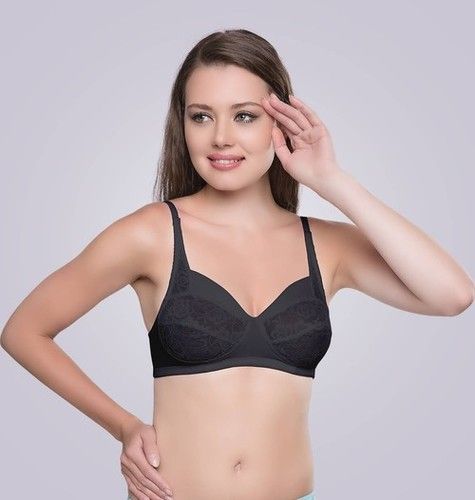 Buy Groversons Paris Beauty Non Padded Non Wired Full Coverage Plus Size Bra  with Fancy lace Online In India At Discounted Prices