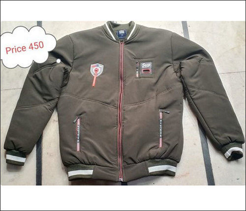 Men Solid Casual Wear Jacket