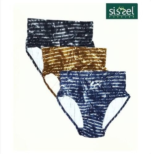 Belly Control Printed Panties With Inner Elastic