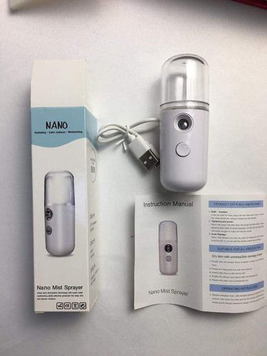 Blue And White Nano Mist Sanitizer Spray