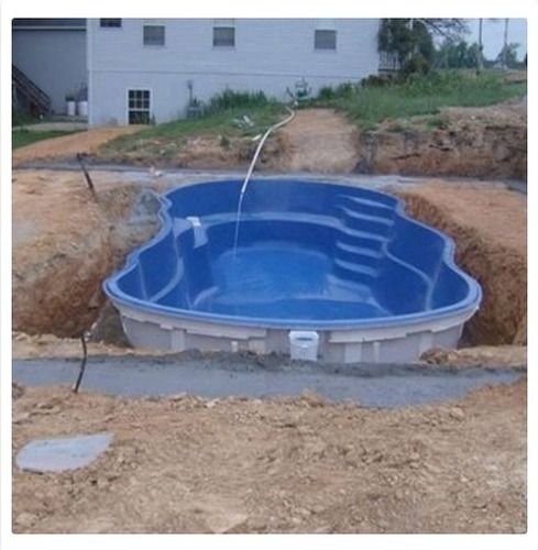 Sky Blue Prefabricated Frp Swimming Pool