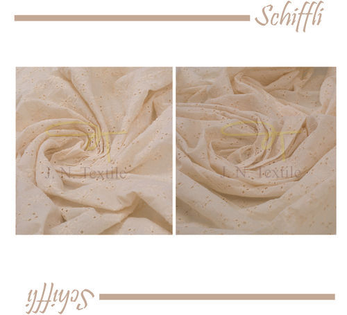 Washable Schiffli Embroidery On Cotton Fabric