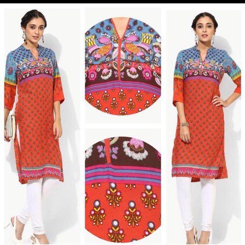 Mulicolor Printed Ladies Kalamkari Kurtis