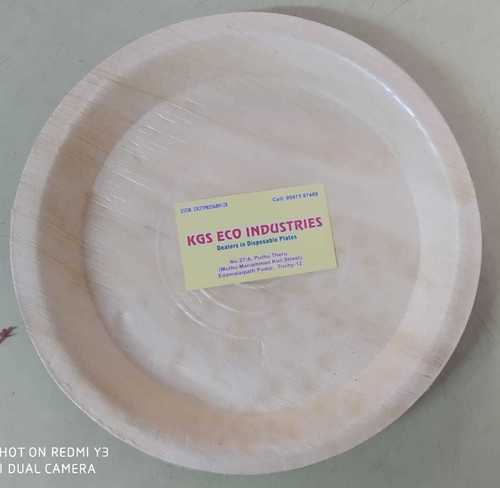 Round White Areca Leaf Plates