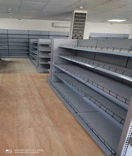 Floor Mounted Supermarket Metal Shelving Capacity: 100 Kg Per Shelf Ton/Day