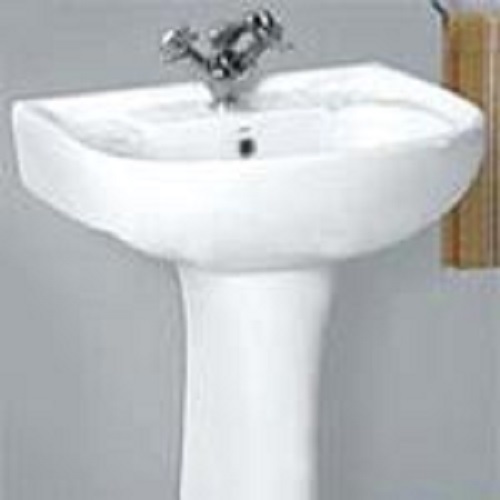 Smooth Finishing Pedestal Wash Basin Size: Various Sizes Are Available