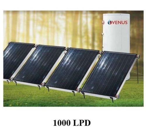 Black 1000 Lpd Solar Power Water Heater