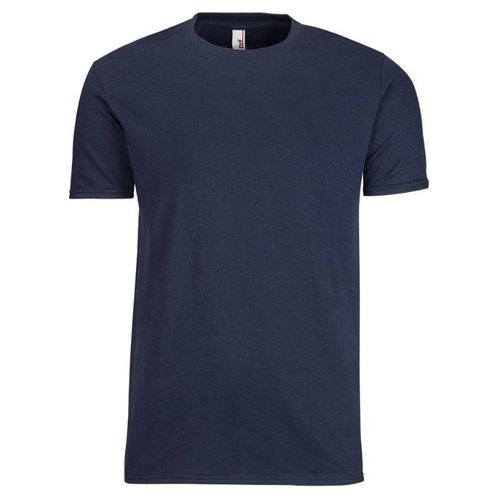 Blue Color Round Neck Mens T-shirt