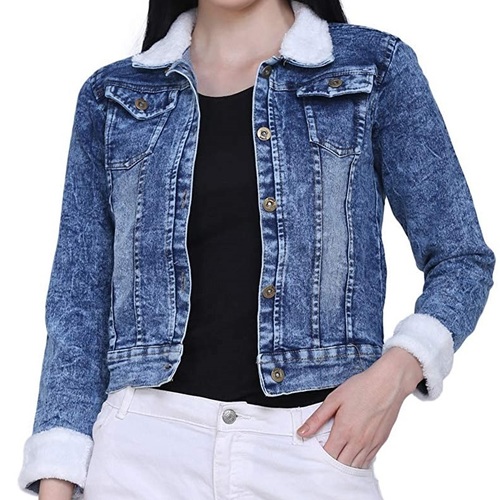 9100 Fur Collar Jean Jacket,Denim Over sized Denim Jacket- Warm jacket-lmd.edu.vn
