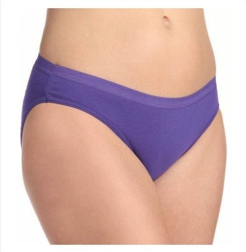 Ladies Plain Purple Hosiery Cotton Panty