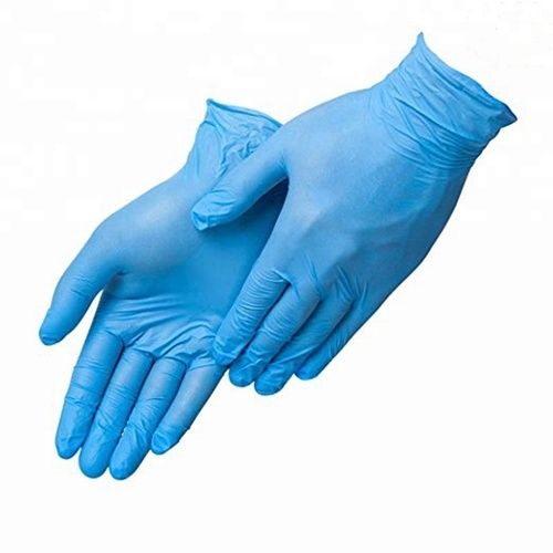 Customized Latex Free Disposable Comfortable Textured Finger Tips Food Safety Cleaning Safety Nitrile Work Gloves 