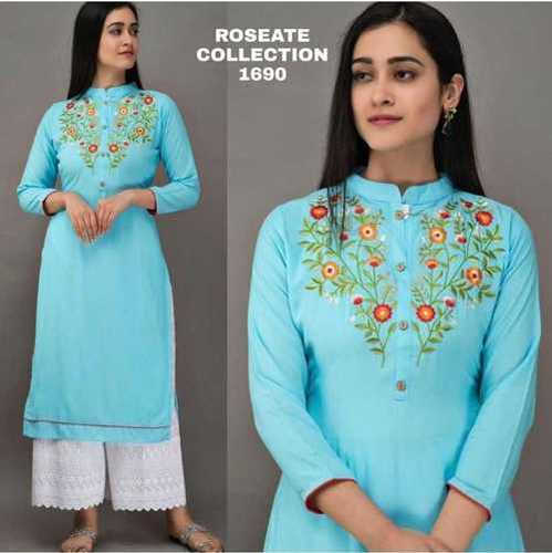 Multiple Ladies Embroidered Cotty Suit