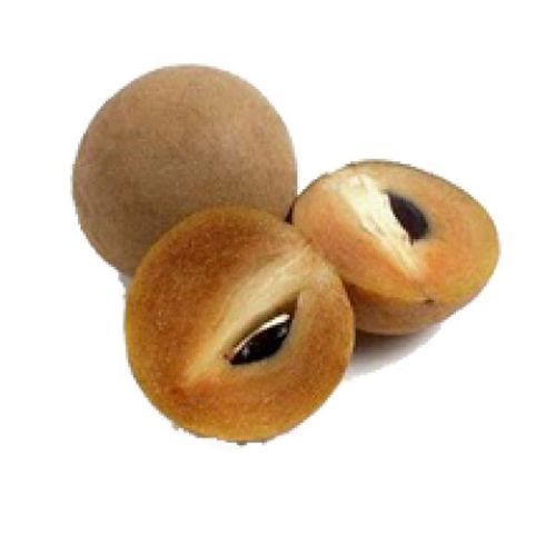 Healthy and Natural Whole Sapota - Standard Size, Brown Color | Sweet Taste, Organic Cultivation, No Artificial Flavour, Good For Health