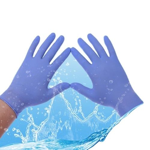 Blue High Quality Manufactures Powder Free Latex Nitrile Hand-Glove Kitchen Cleaning Hand Gloves