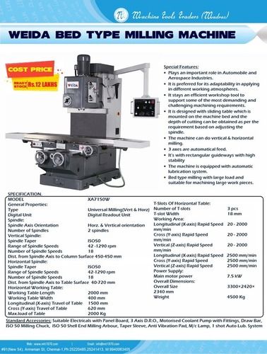 Milling Machine Bed Type