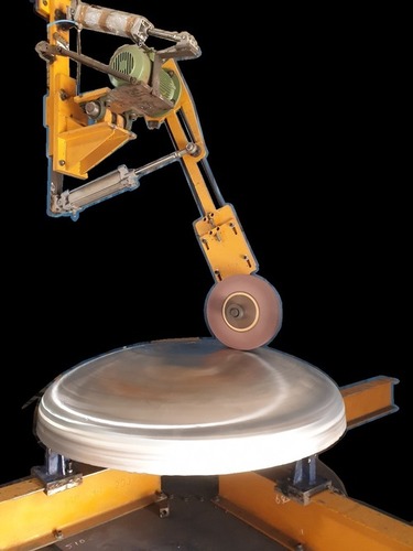 Tank And Dish End Polishing Machine - Stainless Steel, 3200 kg, Color Coated | 0.8 mpa Air Pressure, Automatic Operation, Multi-Color Finish, 18 Month Warranty, Computerized System