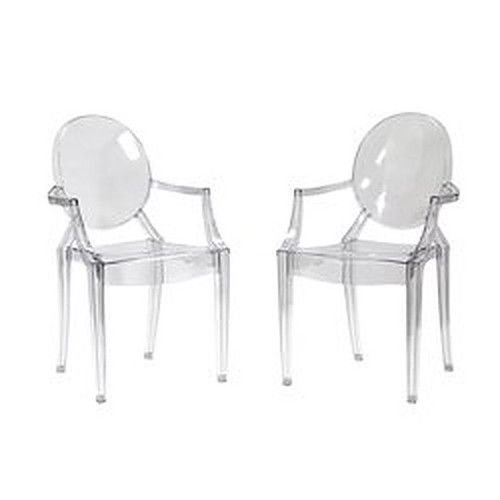 Water Resistance Transparent Crystal Plastic Chair