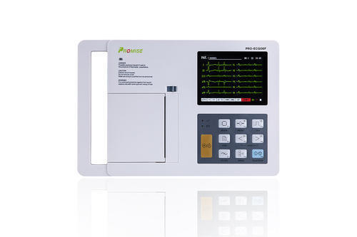 White 3 Channel Digital Electrocardiograph Ecg Machine
