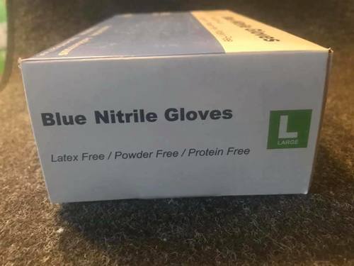 Blue Nitrile Powder Free Medical Glove