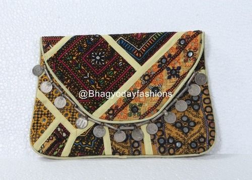 Multicolor Vintage Embroidered Banjara Clutch Bags