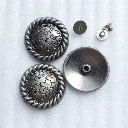 Nickel Plating 25Mm High Quality Vintage Metal Alloy Rivet With Screw Nail For Belt Decoration Hardware Accessories