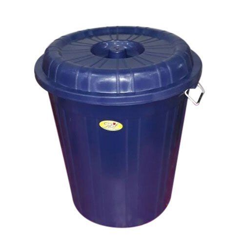 Pink Blue Plain Plastic Dustbin