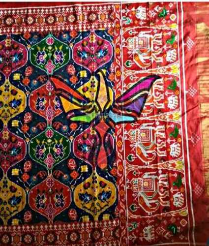 Designer Double Ikkat Patola Saree