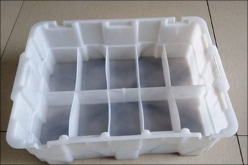 Industrial Partition Plastic Crates - Color: Green