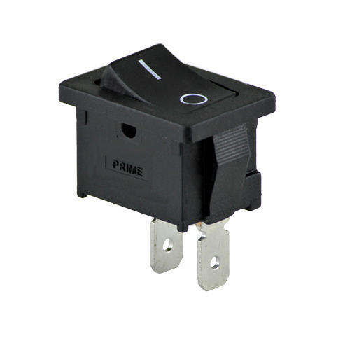 Black Mini Rocker Switch - 2A