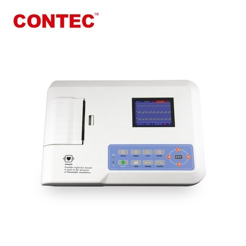 White 3 Channel 300g Ecg Machine